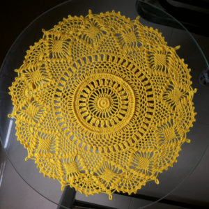 Yellow Table Doily